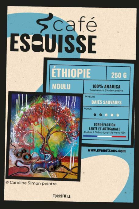 Esquisse Café - Éthiopie - café moulu sac de 250g - Even & Sens