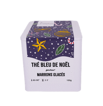 Boite de Thé Bleu de Noël