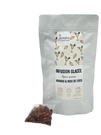 Infusion glacée ananas & noix de coco - sachets pré-dosés 8 x 1 Litre