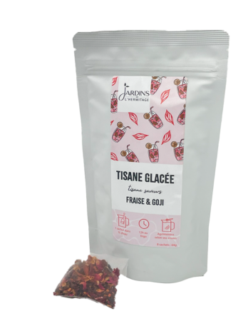 Infusion glacée Fraise & Goji - sachets pré-dosés 8 x 1 litre