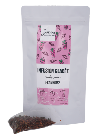 Infusion glacée : Rooibos framboise - Sachets pré-dosés 8 x 1Litre